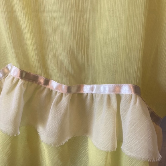 FP intimately Sheer Layered Yellow Slip - Picture 7 of 8